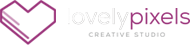 LovelyPixels reverse logo for footer