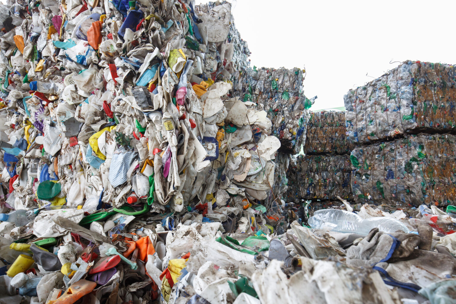 Pile,Of,Sorted,Plastic,Waste,,Prepared,For,Recycling.,Waste,Disposal,